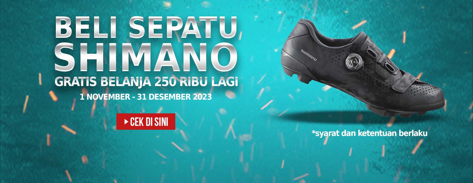 Beli Sepatu Shimano Dapat Gratis Belanja Rp 250ribu!