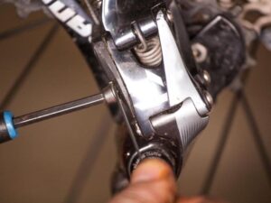 Fit the Cable into the Derailleur