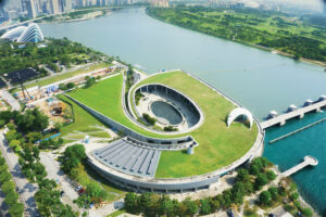 Marina Barrage From Above