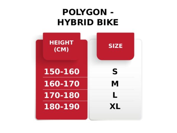 Hybrid Bike Size for Height, Guide to Choose the Right Size - Rodalink