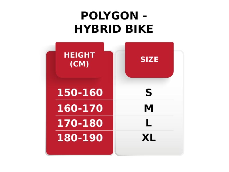 Hybrid Bike Size for Height, Guide to Choose the Right Size - Rodalink