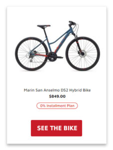 hybrid bike san anselmo ds2