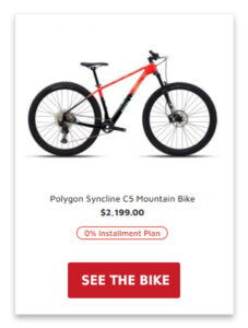 mountain bike syncline c5