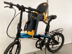 Foldable bike shop with child seat