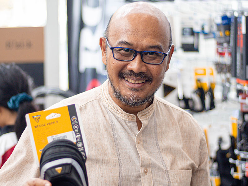 A participant bought a Topeak bag at Powerman Malaysia