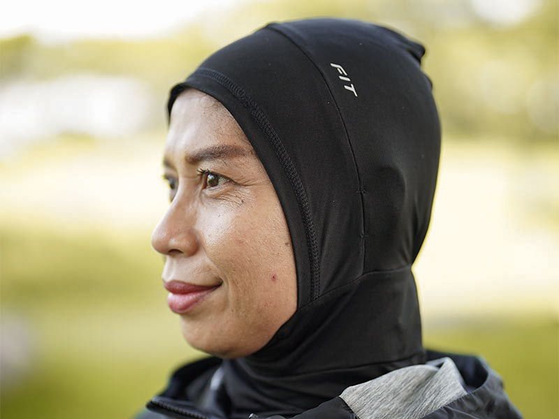 XZone Headwear Hijab menyesuaikan ukuran kepala