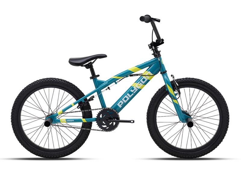 Sepeda BMX Polygon Hustle warna hijau