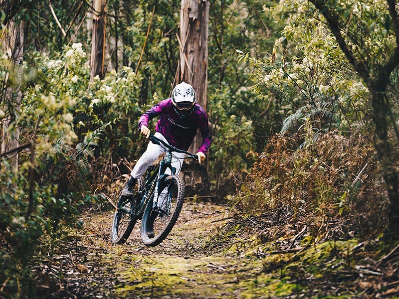 A mountain bike conquering Singapore’s trails