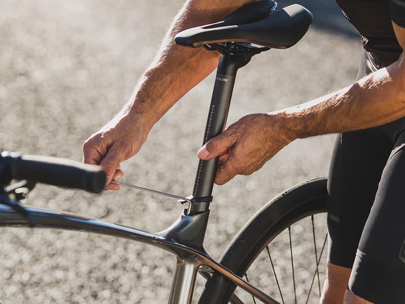 Tuning a bike saddle