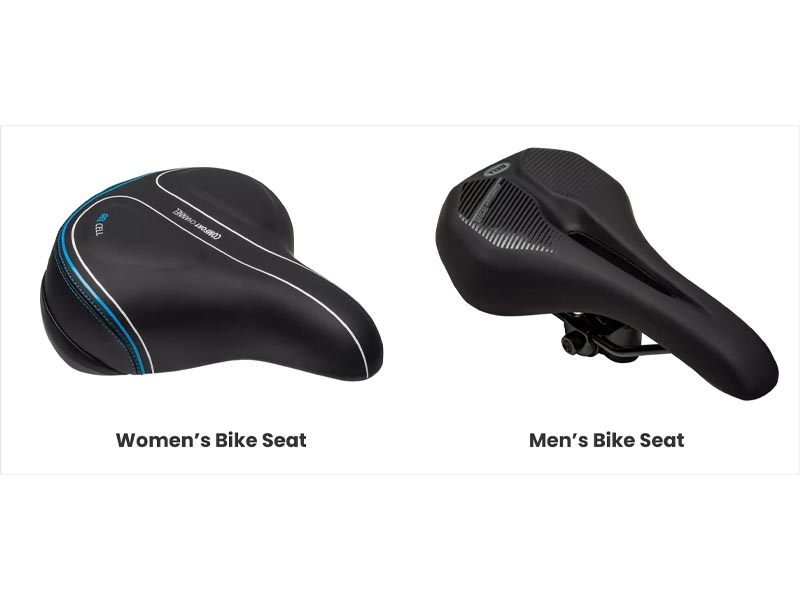 Gender-specific saddle design