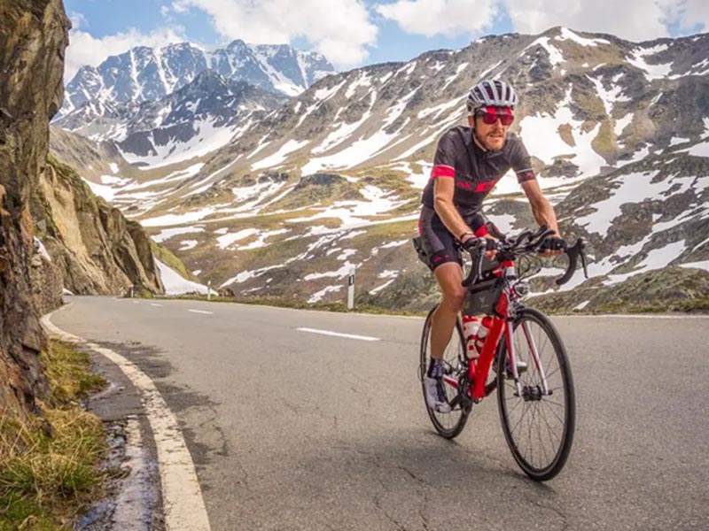 An adventure with a road bike