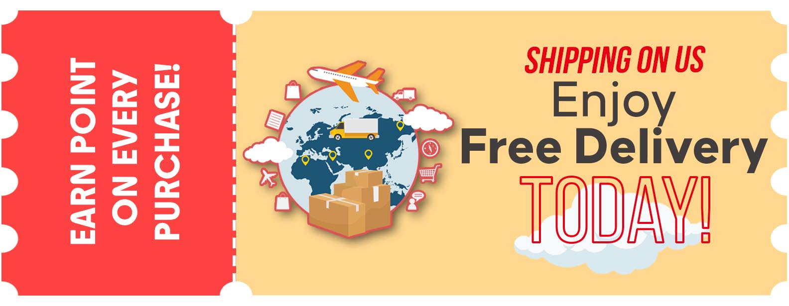 Free delivery & free points