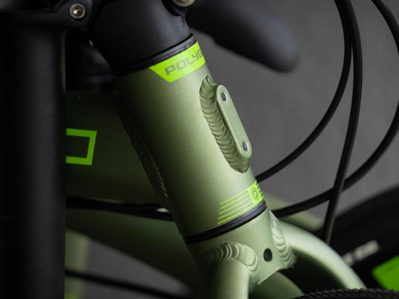 A folding bike’s frame