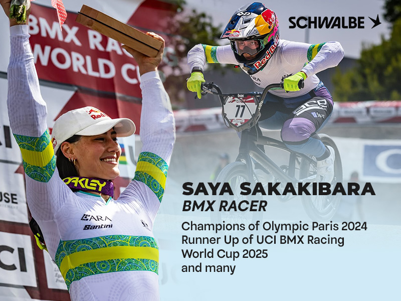 Saya Sakakibara win with Schwalbe SX-R