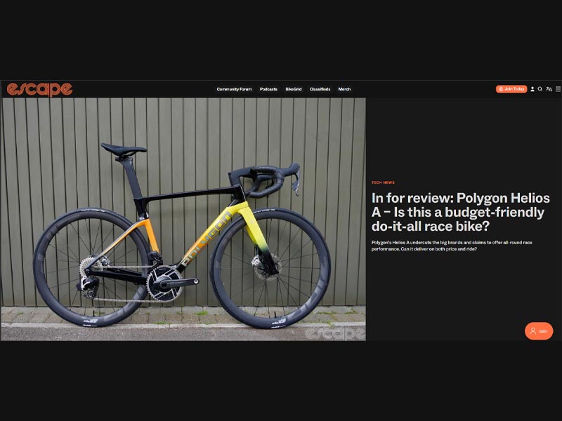 Escapecollective’s review on New Helios A road bike