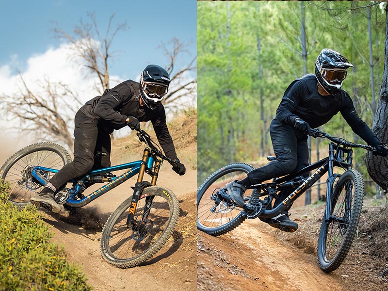 Tackling the gnarliest trail with a downhill bike