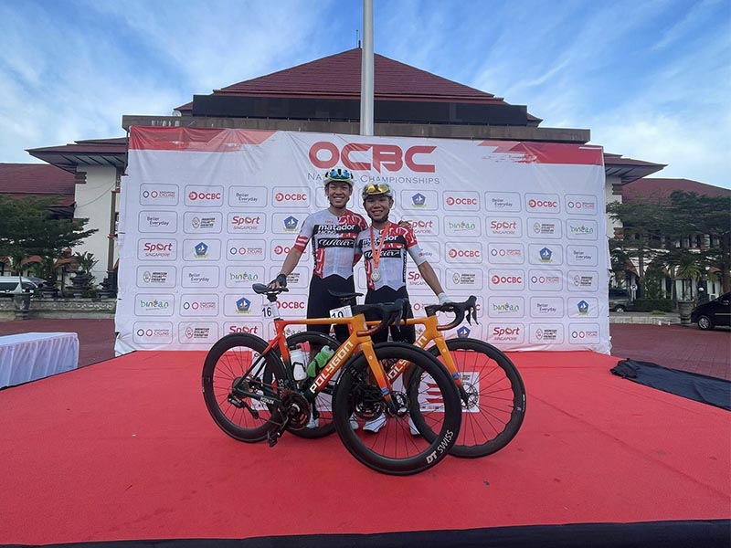 Polygon Helios road bike performer at the 2025 National Championship