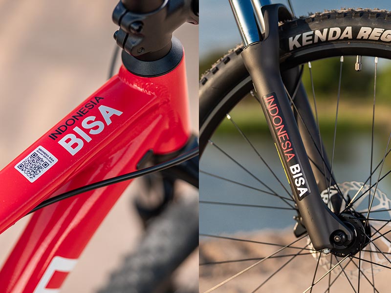 Frame & fork sepeda gunung Polygon Indonesia Bisa