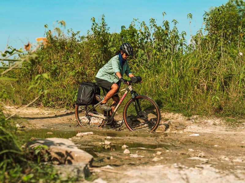 Polygon Heist X5 hybrid bike riding experience