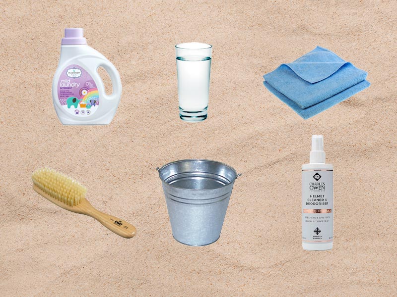 Tools for cleaning bike helmets