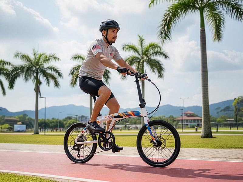 The new Polygon Urbano Malaysia SE folding bike on performance