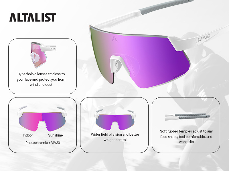 Altalist Hayate R2 Triathlon Photochromic Sunglasses detail