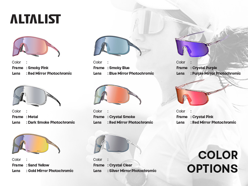 Altalist KAKU SP2 sunglasses color options Altalist KAKU SP2 sunglasses color options