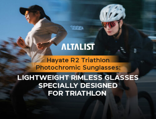 Hayate R2 Triathlon Photochromic Sunglasses: Lightweight Rimless Glasses Specially Designed for Triathlon