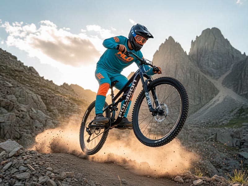 Riding with an UDH mountain bike